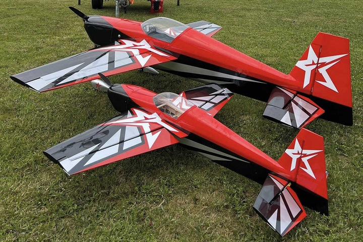 Produktbild AJ Aircraft Slick 540 51" ARF Rot/Schwarz Kunstflugmodell (Kunstflug)