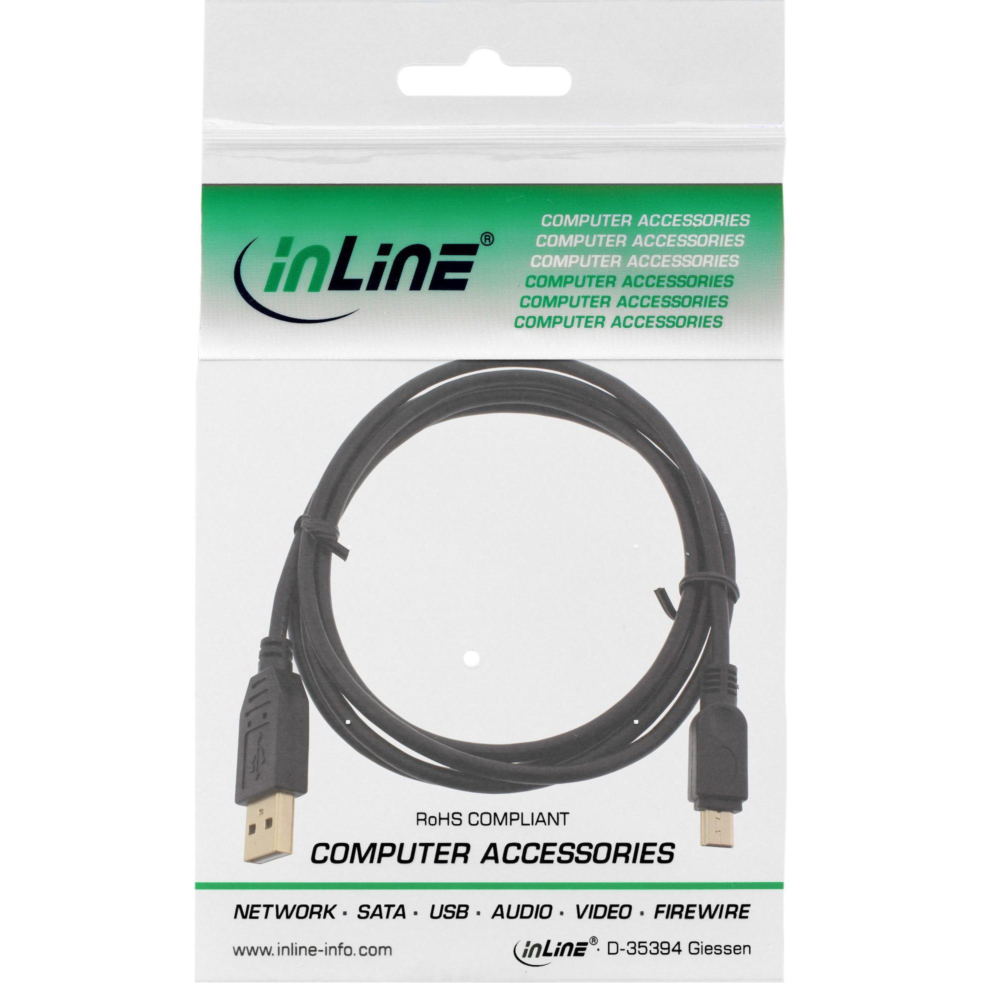 Thumbnail - InLine USB A – USB Mini-B (3 m, USB 2.0), USB Kabel