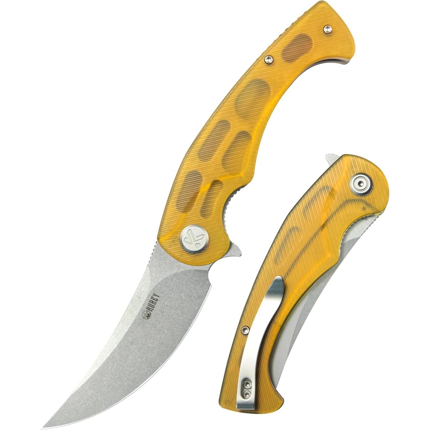 Kubey Scimitar Linerlock Ultem (8.50 cm) (KUB173A)