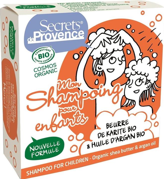 Actual product image Secrets de Provence Shampoo Children COSMOS (Solid shampoo, 85 g)