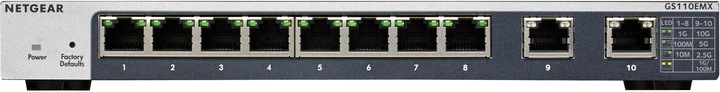 Actual product image Netgear Gs110emx (10 ports)