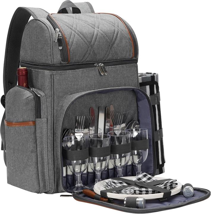 TwentyNext Picknick-Rucksack für 4 Personen mit Zubehör