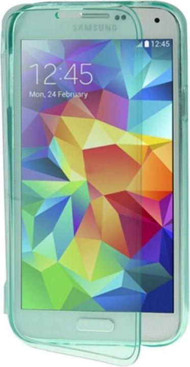 Produktbild König Design Handyhülle Flip Quer für Handy Samsung Galaxy S5 / S5 Neo Türkis (Samsung Galaxy S5, Samsung Galaxy S5 Neo)