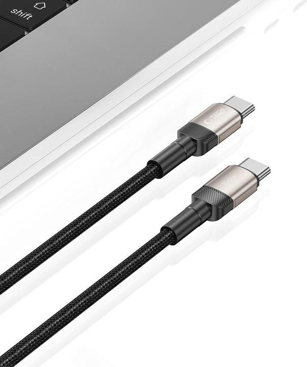 Produktbild Tech-Protect UltraBoost Evo USB-C / USB-C PD cable 100W 5A 2m - titanium (2 m, 100 W)