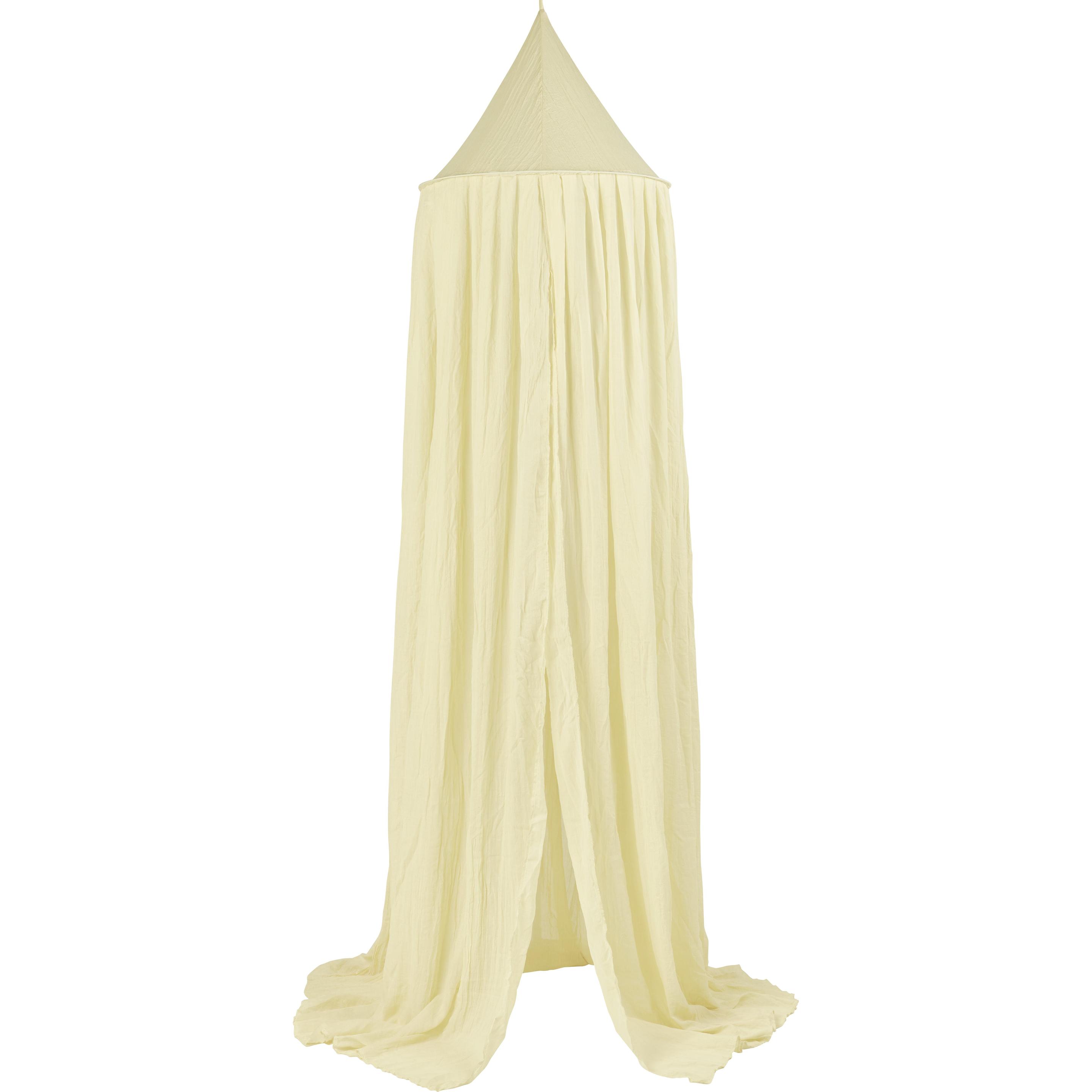 Meyco, Babybett Zubehör, Betthimmel Uni soft yellow