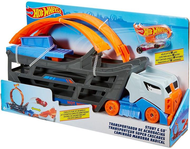 Image du produit Hot Wheels Stunt N Go Transporter & Trackset