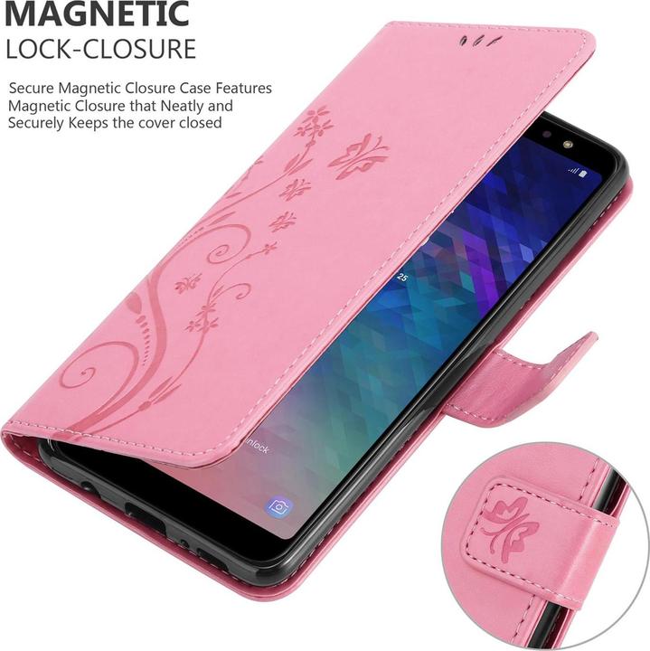 Image du produit Cadorabo Couverture du livre de fleurs (Samsung Galaxy A6+)