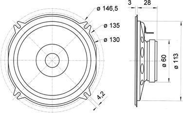 Image du produit Visaton Haut-parleur à large bande FR 12, 8 ohms