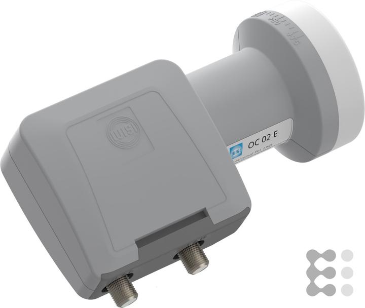 WISI OC 02E Sistema di alimentazione Twin 40mm icht grigio (Doppio LNB, 40mm)