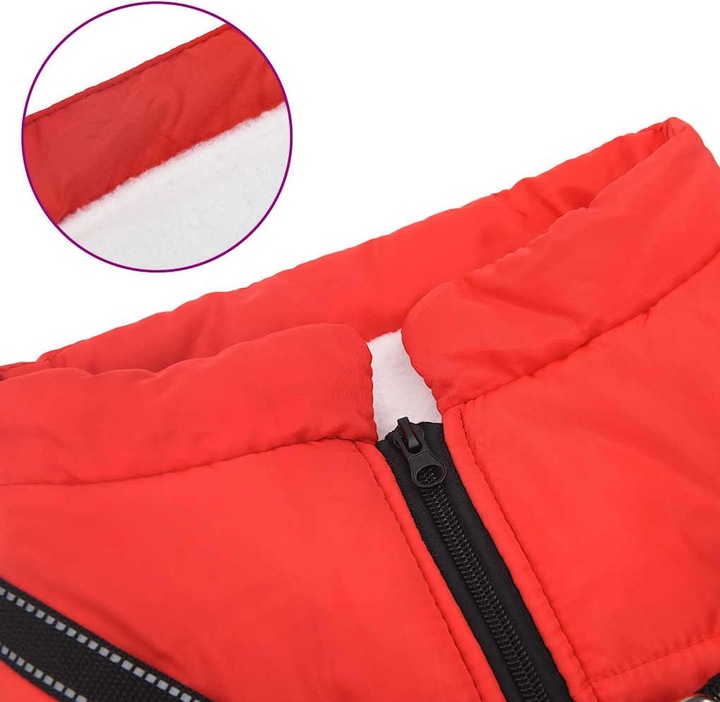 Immagine prodotto VidaXL Cappotto per cani con pettorina Impermeabile Riflettente (44, Cappotto per cani)