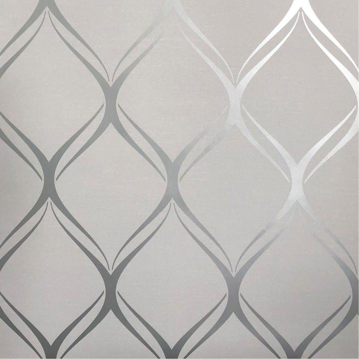 World of Wallpaper Tapete Clifton Wave geometrisches Design (53 x 1000 cm)
