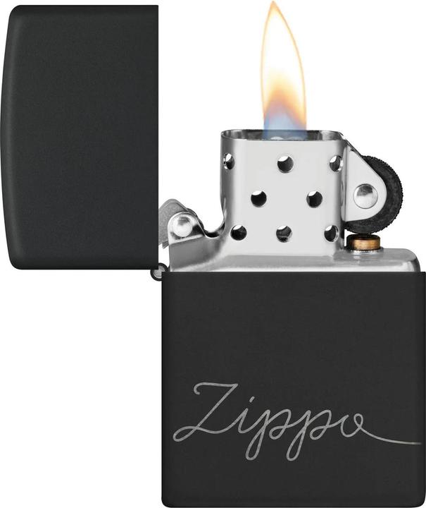 Actual product image Zippo Black Windproof