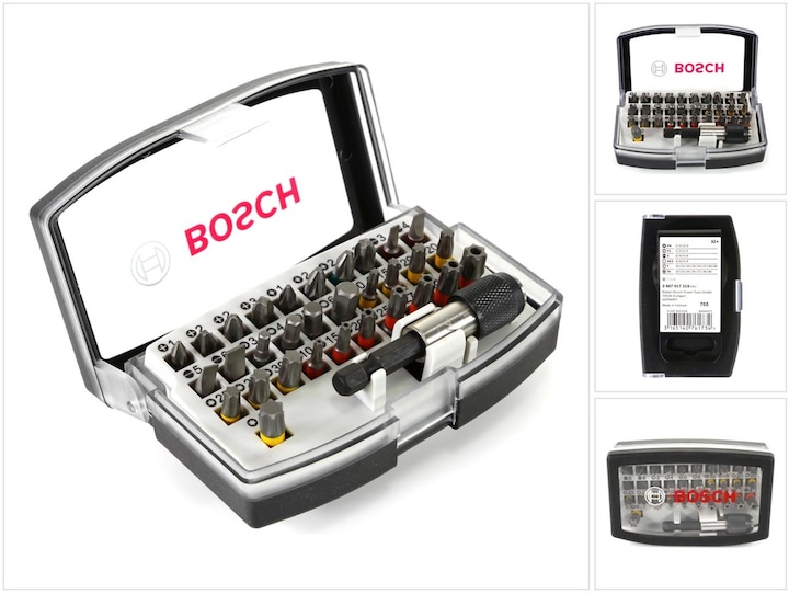 Actual product image Bosch Professional Zubehör Bit Set 32 pieces Accessories 2 (Cross Phillips PH M1, Cross Phillips PH M2, Cross Pozidriv PZ M1, Cross Pozidriv PZ M2, Cross Phillips PH M3, Cross Pozidriv PZ M3, Hexagon socket TX with hole M10, Hexagon socket TX with hole M20, Hexagon socket TX With hole M25, Hexagon socket TX with hole M27, Hexagon socket TX with hole M30)
