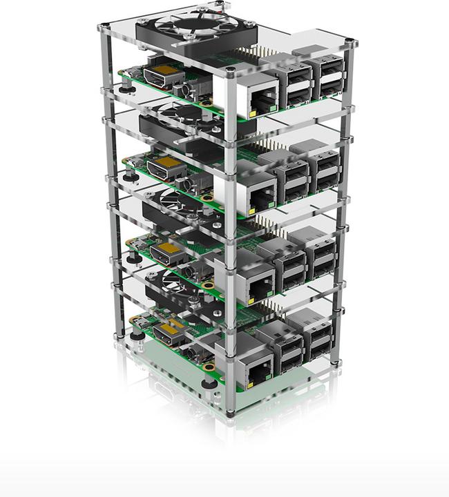 Actual product image Icy Box Stackable case for Raspberry Pi 2, 3 and 4 (Housing)