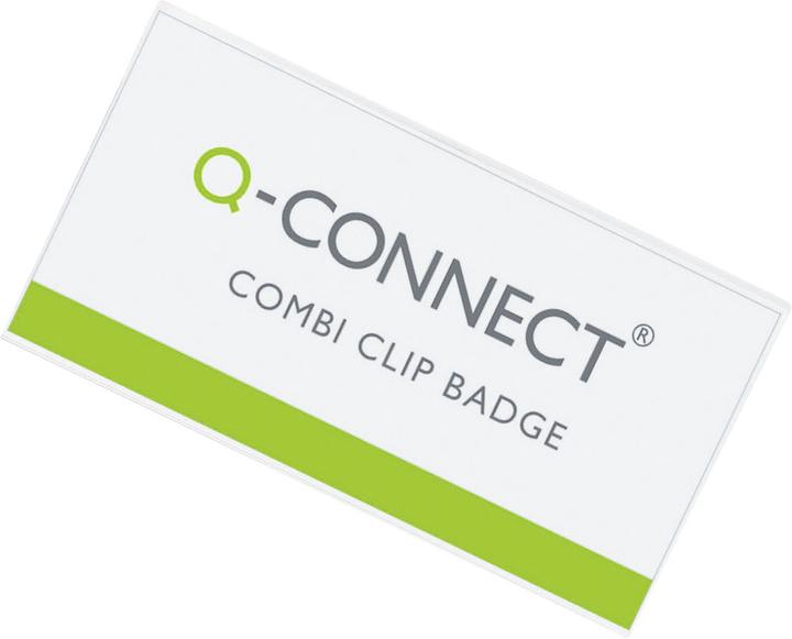 Actual product image Q-Connect Name badges with combination clip
