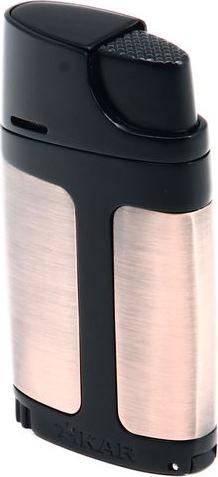 Actual product image Xikar ELEMENT Lighter, double jet flame + drill, bronze-black