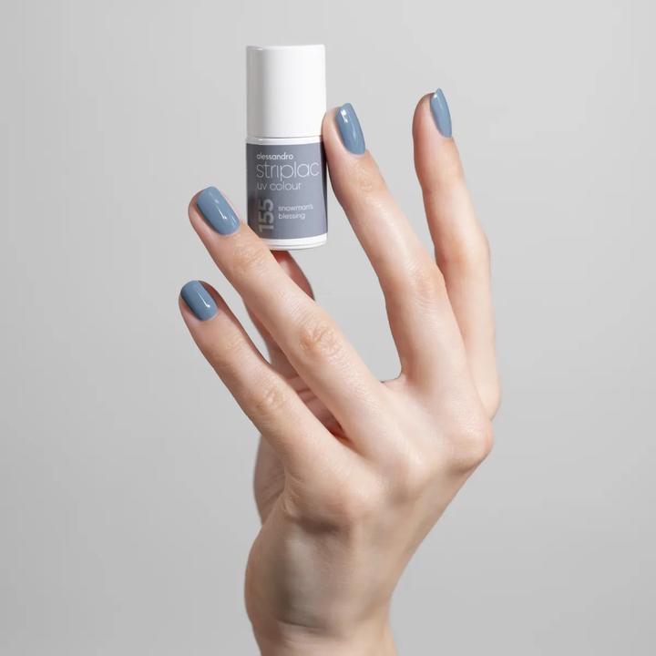 Immagine prodotto Alessandro ALESSAN Striplac UV Colour Snow Bl 6.5ml (155 La benedizione del pupazzo di neve, Vernice UV gel)