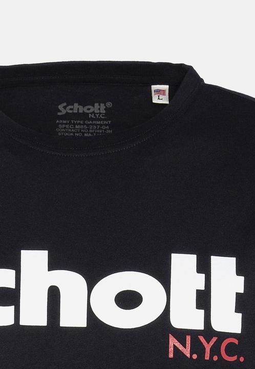 Actual product image Schott T-Shirt Logo Kurzarmshirt (XXL)