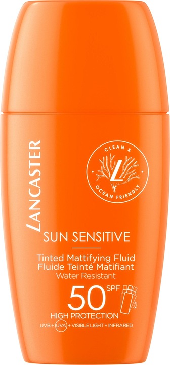 Lancaster Sensitive Tinted Mattifying Fluid SPF 50 SPF 0 (Sonnencreme Gesicht, SPF 50, 30 ml, 60 g)