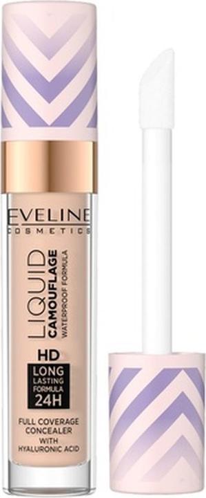 Eveline Liquid Camouflage Hd Waterproof Concealer With Hyaluronic Acid 2.5 7.5Ml