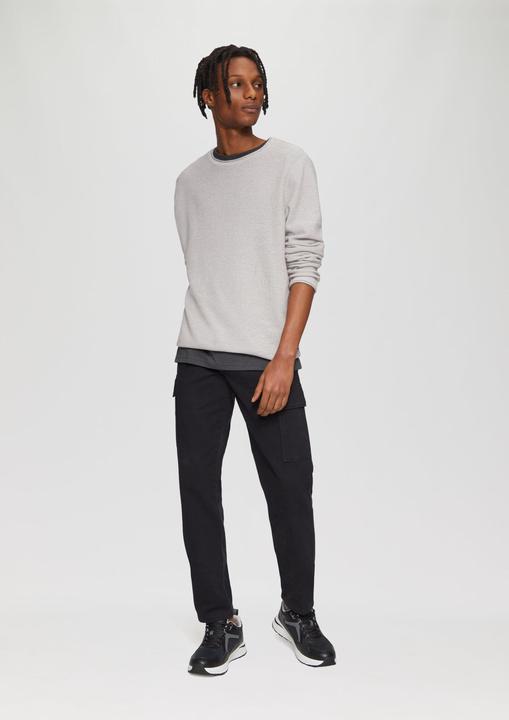 Actual product image S.Oliver Strickpullover Strickpullover aus Melangegarn (XXL)