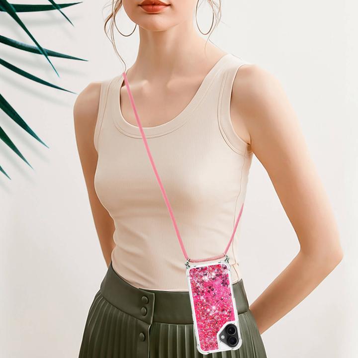 Immagine prodotto Cover-Discount iPhone 17 - Glitzer Hülle mit Kordel (Apple iPhone 17)