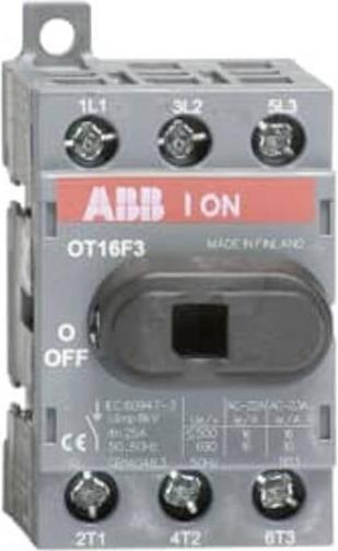 Actual product image ABB 3P Pole DIN Rail Non Fused Isolator Switch - 1