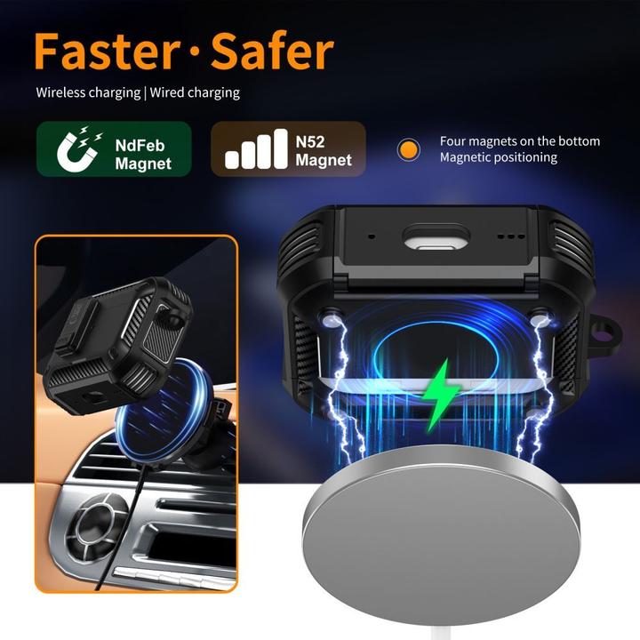 Image du produit 4Kom Tech-Protect Airpods Pro 3 Carbonox Magsafe (Manchon pour casque d'écoute)