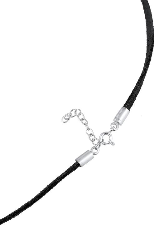 Actual product image Elli Bead, Choker, Ball, Organic (Faux leather, 925 sterling silver, No stone, 36 cm)