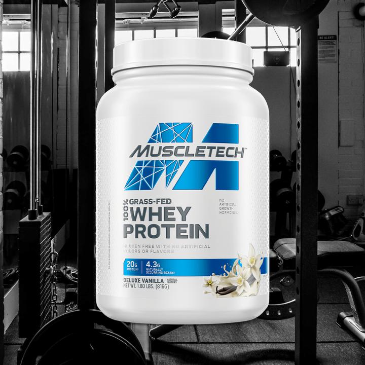Produktbild Muscle Tech 100% Grass-Fed Whey Protein (1.8lbs) Deluxe Vanilla (816 g)