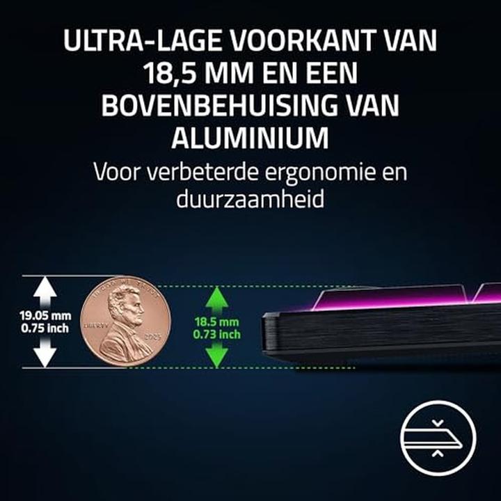 Image du produit Razer BlackWidow V4 Low-profile HyperSpeed (USA, Sans fil)