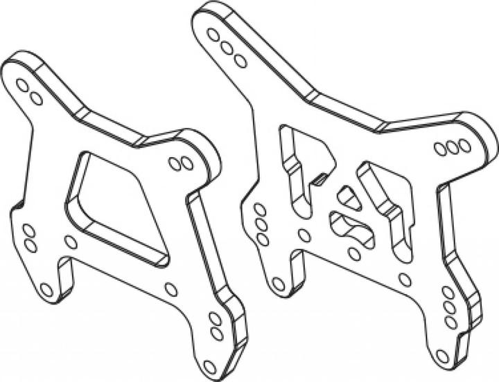 Produktbild Carson KOD Dämpferbrücke Alu vo/hi