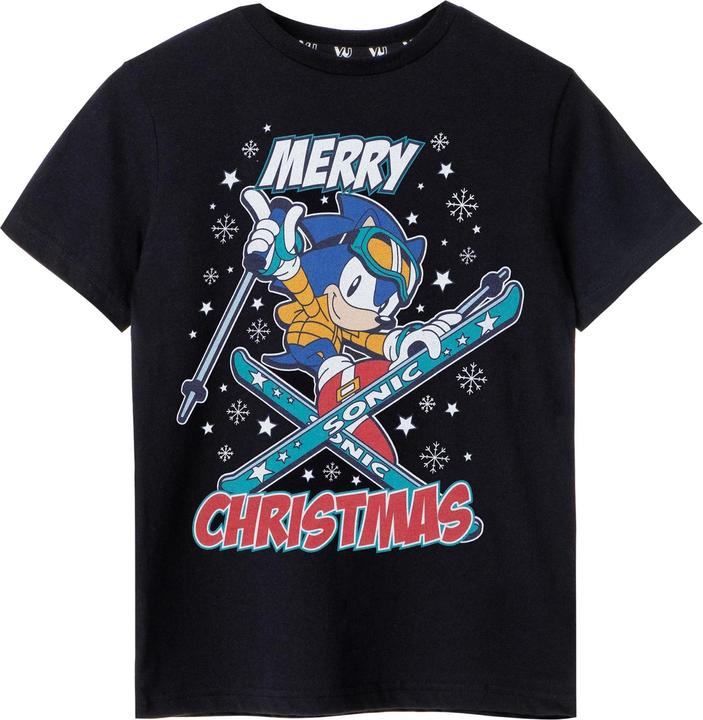 Produktbild Sonic The Hedgehog Jungen Frohe Weihnachten TShirt (158, 164)