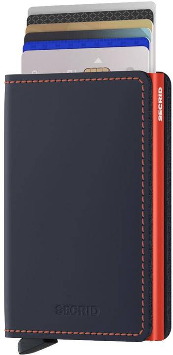 Actual product image Secrid Slimwallet Matte Nightblue & Orange