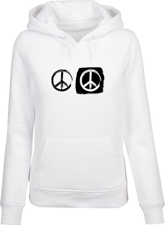Immagine prodotto Merchcode Donna Peace - Felpa con cappuccio bianca Double Peace - 161547 (S)