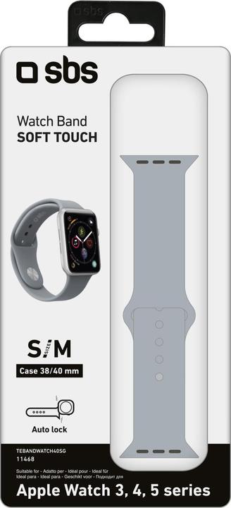 Produktbild SBS Armband Grösse S/M für Apple Watch 3/4/5/6/7/SE 40mm (Silikon)