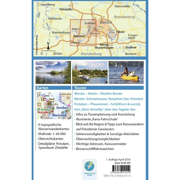 Thumbnail - Kanu Kompakt Potsdam, Werder, Spandau, Landkarte