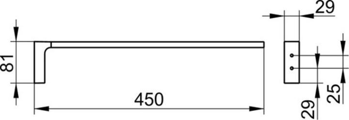 Productafbeelding Keuco Handdoekbeugel EDITION 11 1st. fixst Ausldg 45cm ni gebü