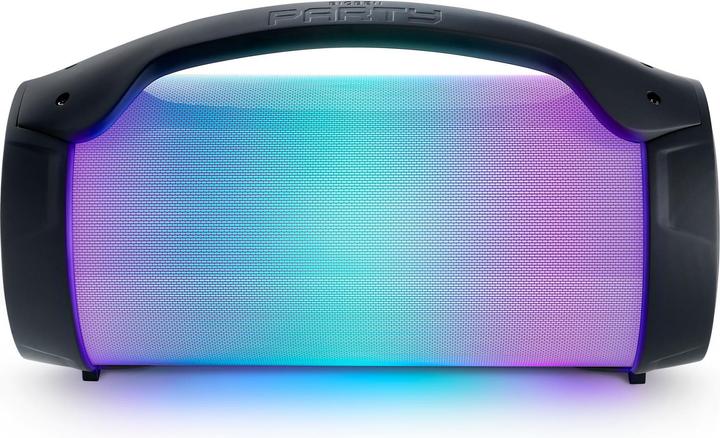 Produktbild Bigben PARTY Pro Bluetooth-Lautsprecher (Schwarz, Lichteffekte, USB-Anschluss, 3,5 mm AUX-IN, Tragegriff) (Akkubetrieb)