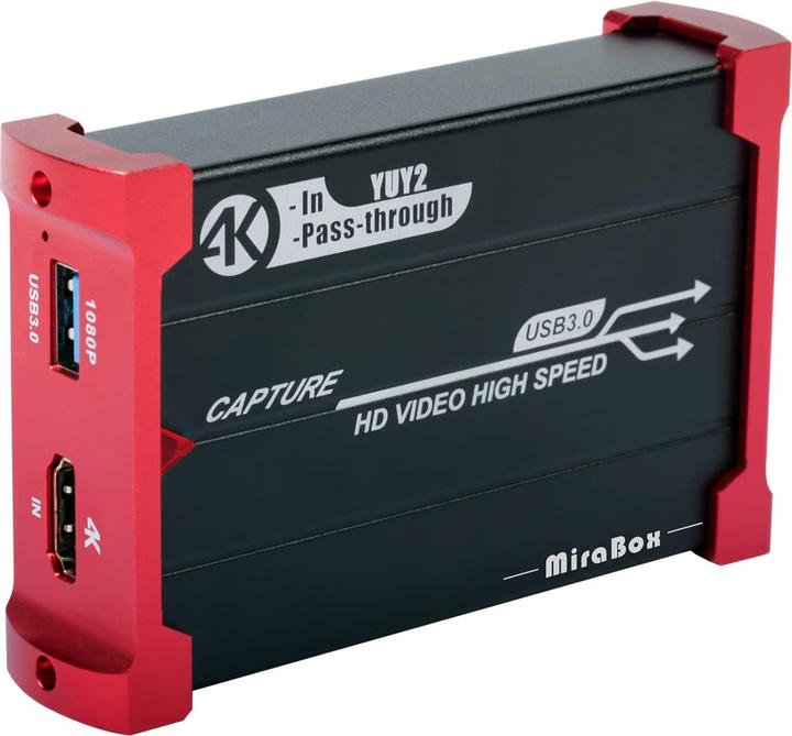 Actual product image MiraBox HDMI Game Capture Card 4K