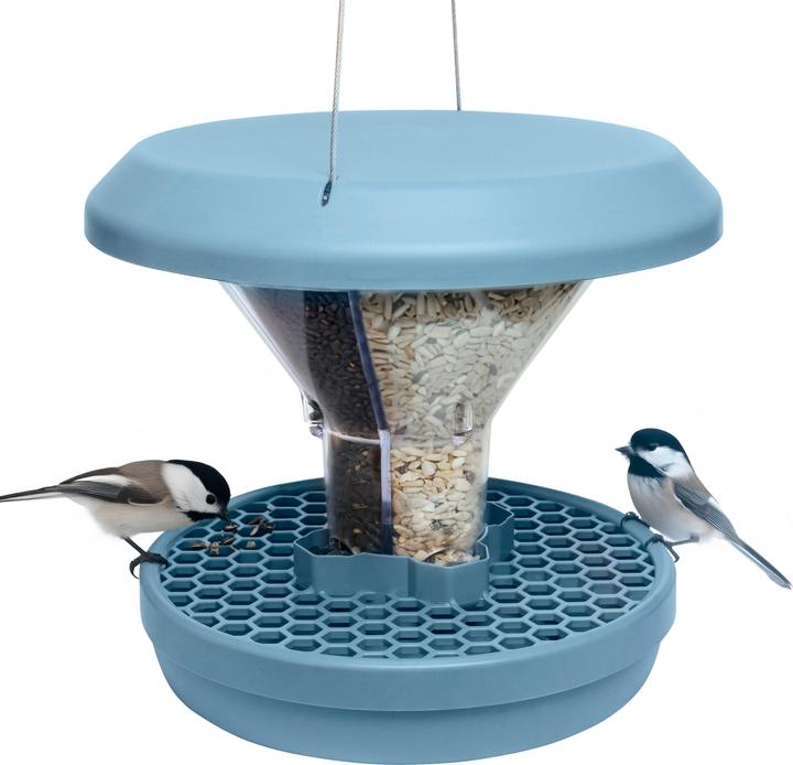 Productafbeelding Swissinno Vogel-Futtersilo "Davos" SMART BIRDS. Hellblau