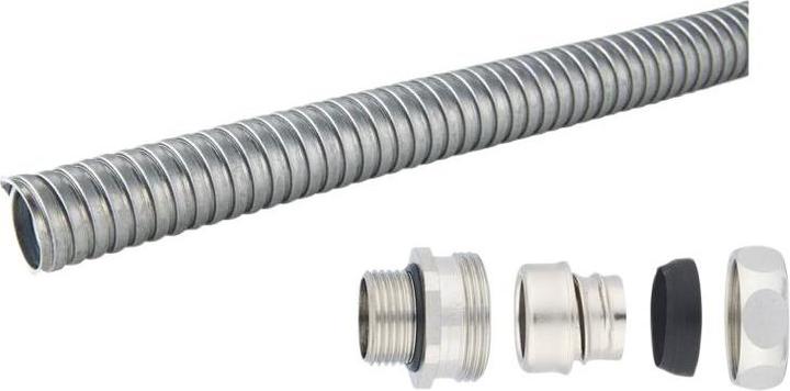 Produktbild Lapp Kabelschlauch+Verschraubung PG16 Metall (Kabelschlauch, 10.60 cm)