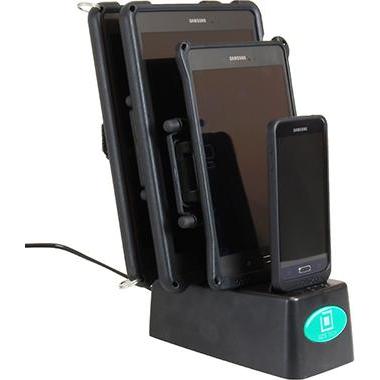 RAM Mounts GDS 4-Port Desktop Charger, USB Ladegerät, Schwarz