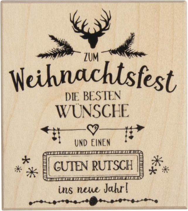 Produktbild Rayher Stempel "Weihnachtsfest", 8x9cm
