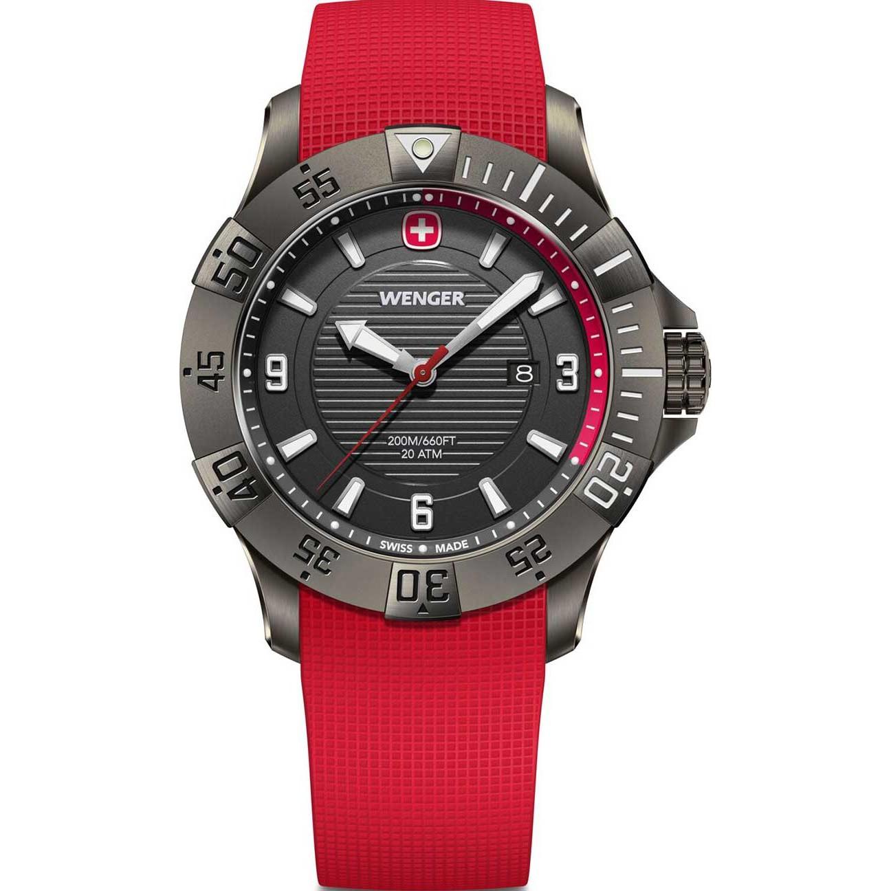 Wenger, Armbanduhr, Sea Force 01.0641.144, Grau, (Swiss Made)