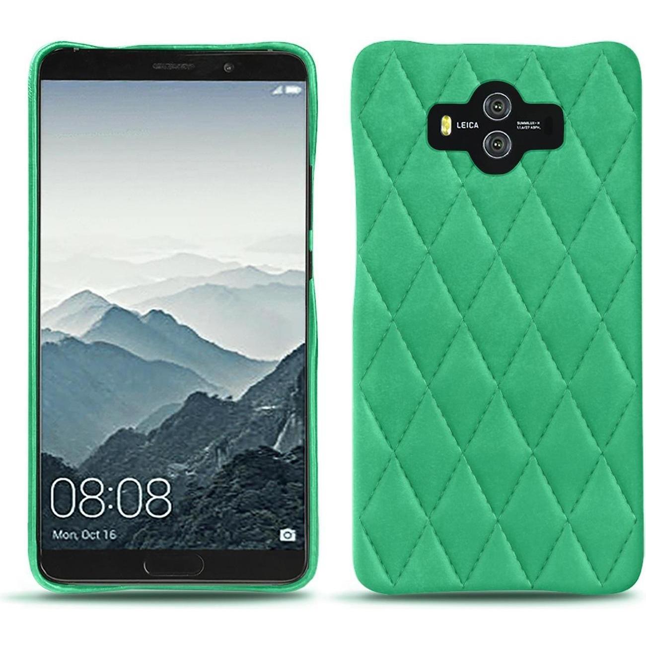 Noreve Lederschutzhülle (Huawei Mate 10), Smartphone Hülle, Grün