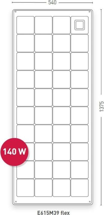 Produktbild DC Solar Semiflex S400M41 Marine (140 W, 4.90 kg)