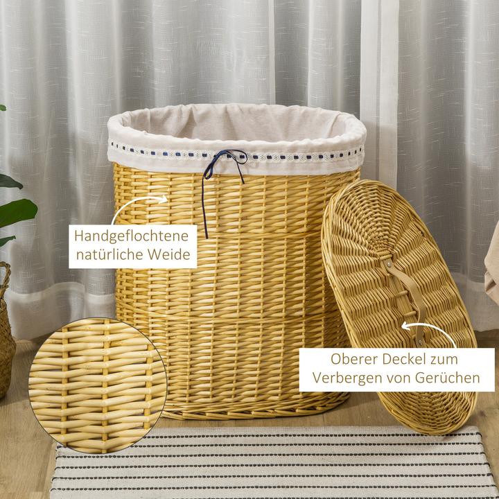 Immagine prodotto Homcom Cesto per il bucato con sacca per il bucato rimovibile (15 l)