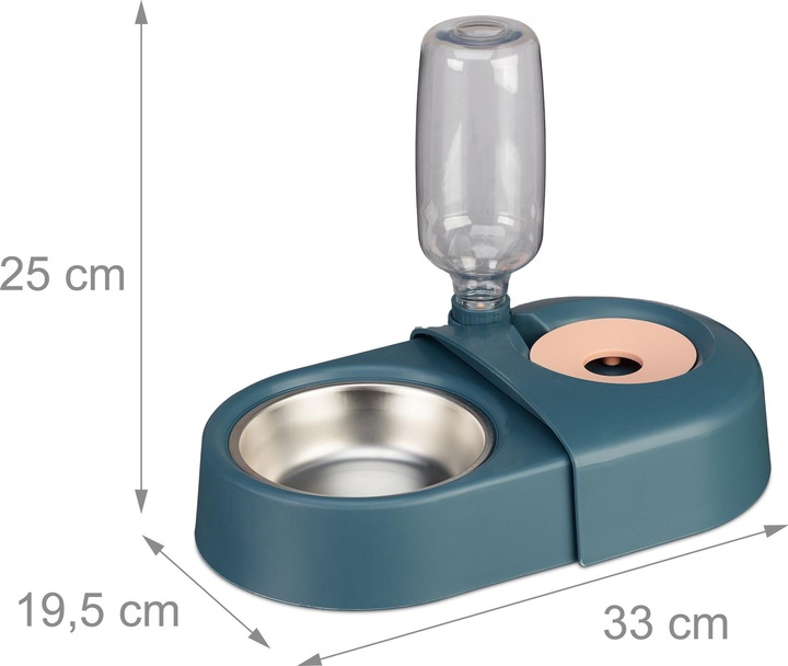 Actual product image Relaxdays Feeding bowl Water dispenser (0.40 l)