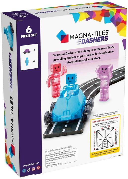Actual product image Magna-Tiles Dashers set 6 pieces